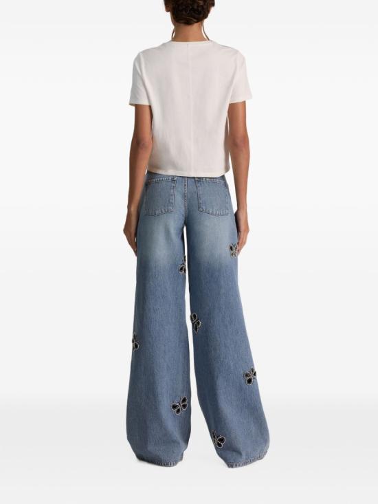 26FW 앨리스 앤 올리비아 데님 팬츠 CD606E38138 R421 NAVY - ALICE & OLIVIA