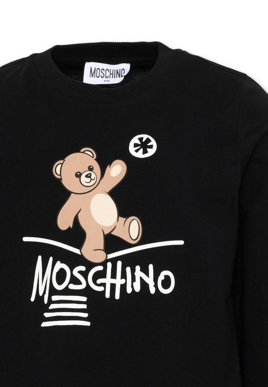 26FW [키즈] 모스키노 티셔츠 HZO00J LAA20 60100 BLACK - MOSCHINO