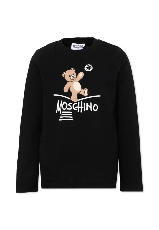 26FW [키즈] 모스키노 티셔츠 HZO00J LAA20 60100 BLACK