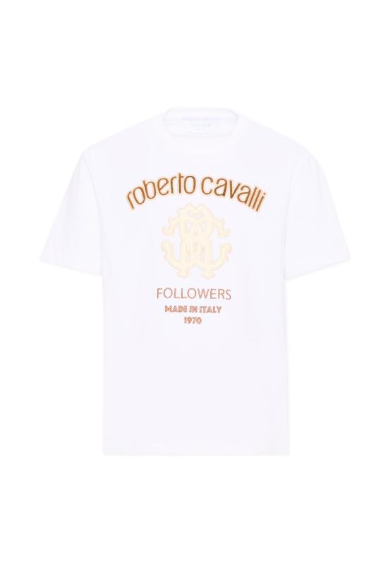 26FW [키즈] 로베르토 카발리 티셔츠 CBA26070TS WHITE