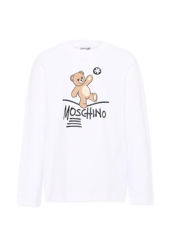 26FW [키즈] 모스키노 티셔츠 HZO00J LAA20 10101 WHITE