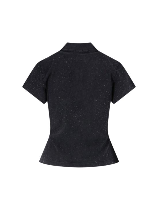 26FW 알렉산더 왕 폴로 티셔츠 1CC3261354 011 Black - ALEXANDER WANG