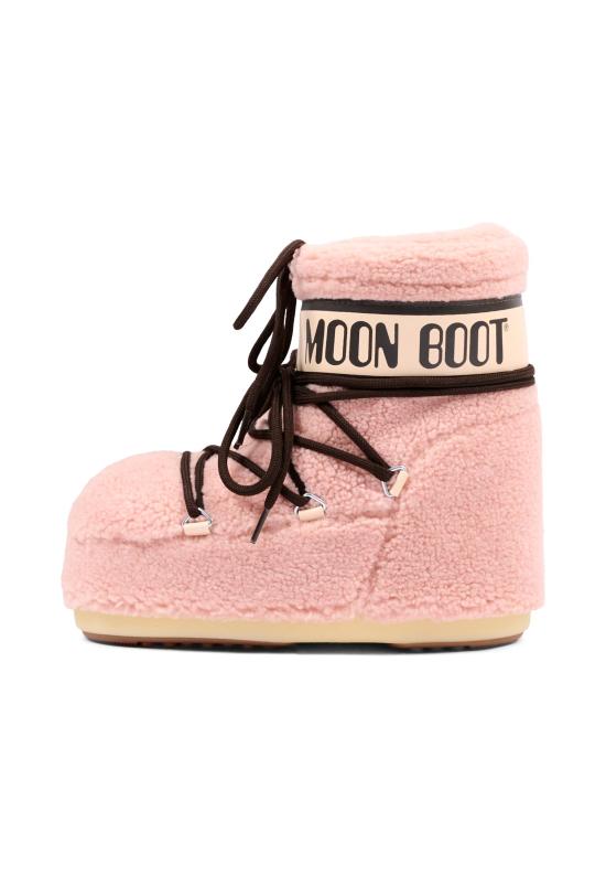 26FW [키즈] 문부츠 아이콘 나일론 로우 부츠 80D1409700 J001 PINK - MOON BOOT