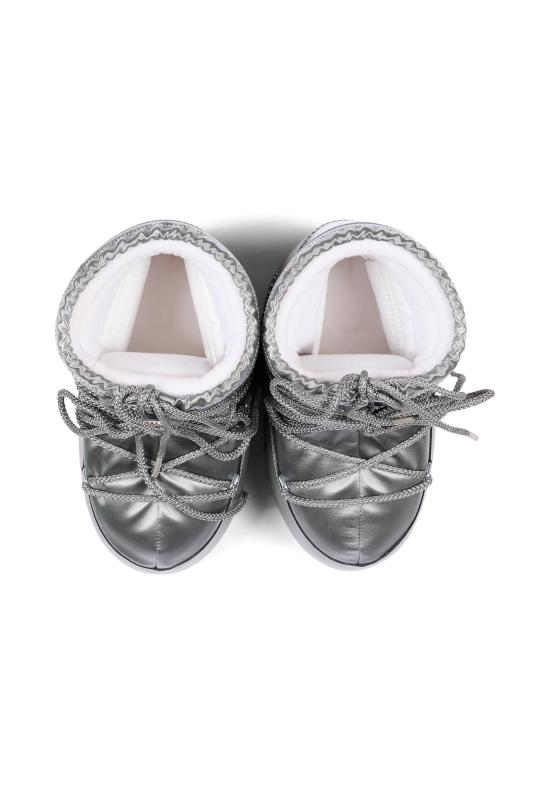 26FW [키즈] 문부츠 아이콘 나일론 로우 부츠 80D1409350 H001 SILVER - MOON BOOT