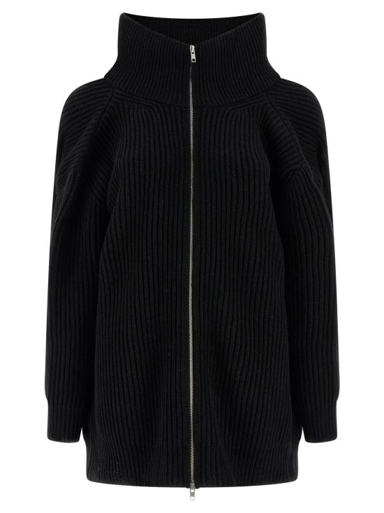  MM6 메종마르지엘라 자켓 Mm6 메종 마르지엘라 카디건 미니 골지 울 니트 드레스 - MM6 MAISON MARGIELA