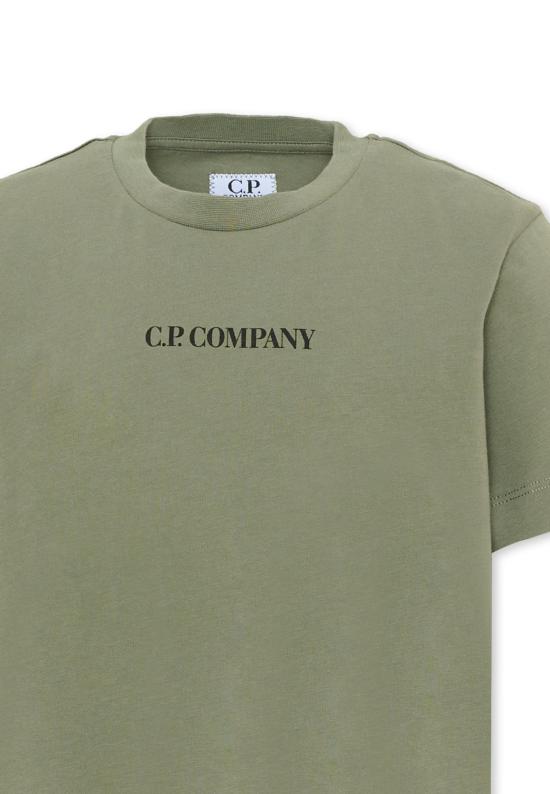 26FW [키즈] 씨피 컴퍼니 티셔츠 CMM00U LAA17 30745 GREEN - C.P. COMPANY