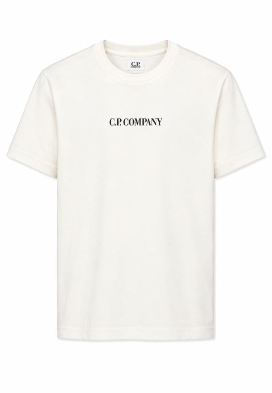 26FW [키즈] 씨피 컴퍼니 티셔츠 CMM00U LAA17 10135 WHITE - C.P. COMPANY