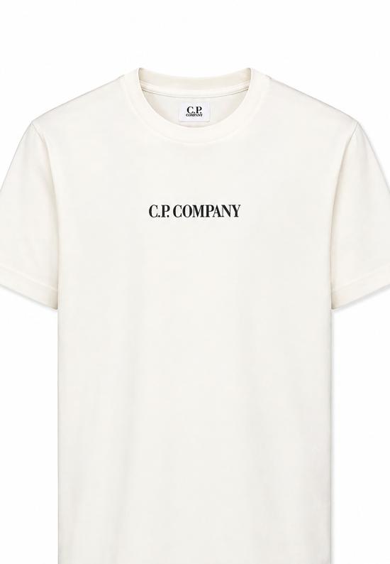 26FW [키즈] 씨피 컴퍼니 티셔츠 CMM00U LAA17 10135 WHITE - C.P. COMPANY