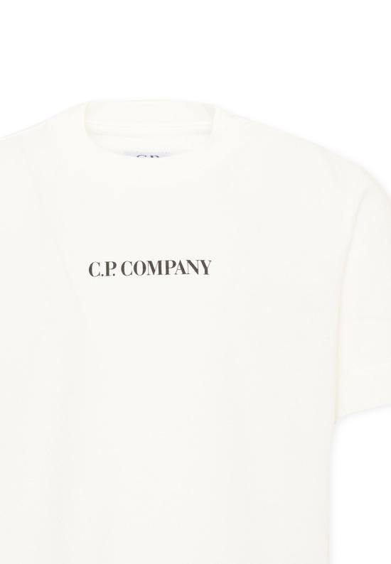 26FW [키즈] 씨피 컴퍼니 티셔츠 CMM00U LAA17 10135 WHITE - C.P. COMPANY