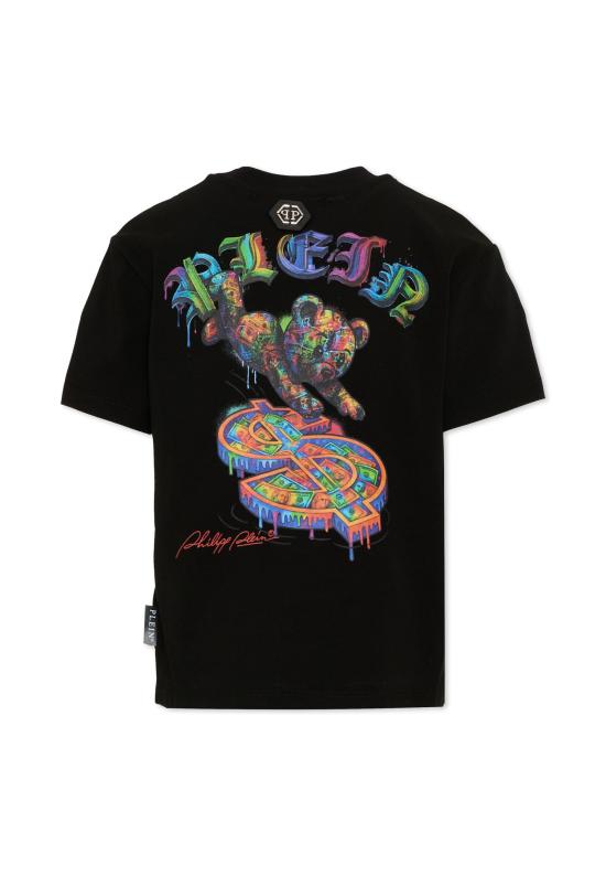 26FW [키즈] 필립 플레인 티셔츠 F6PHJBTH106 110 BLACK - PHILIPP PLEIN