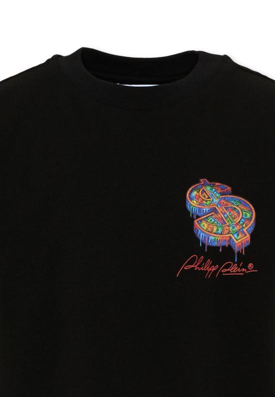 26FW [키즈] 필립 플레인 티셔츠 F6PHJBTH106 110 BLACK - PHILIPP PLEIN