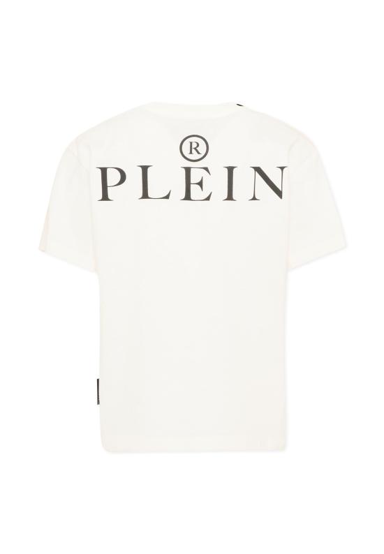 26FW [키즈] 필립 플레인 티셔츠 F6PHJBTH157 002 IVORY - PHILIPP PLEIN