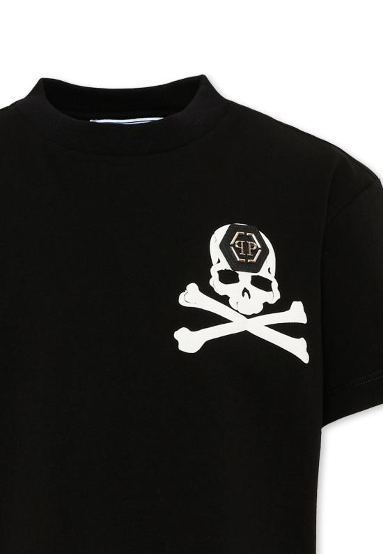 26FW [키즈] 필립 플레인 티셔츠 F6PHJBTH157 110 BLACK - PHILIPP PLEIN