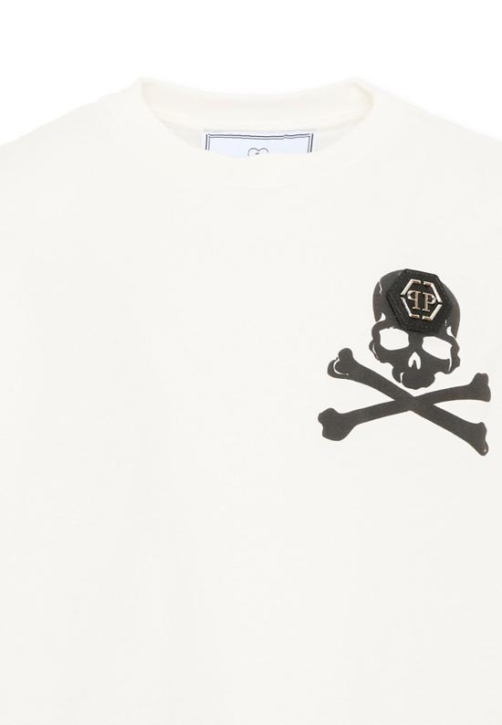26FW [키즈] 필립 플레인 티셔츠 F6PHJBTH168 002 IVORY - PHILIPP PLEIN