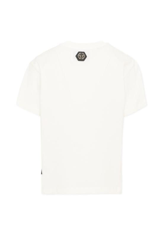 26FW [키즈] 필립 플레인 티셔츠 F6PHJBTH093 002 IVORY - PHILIPP PLEIN