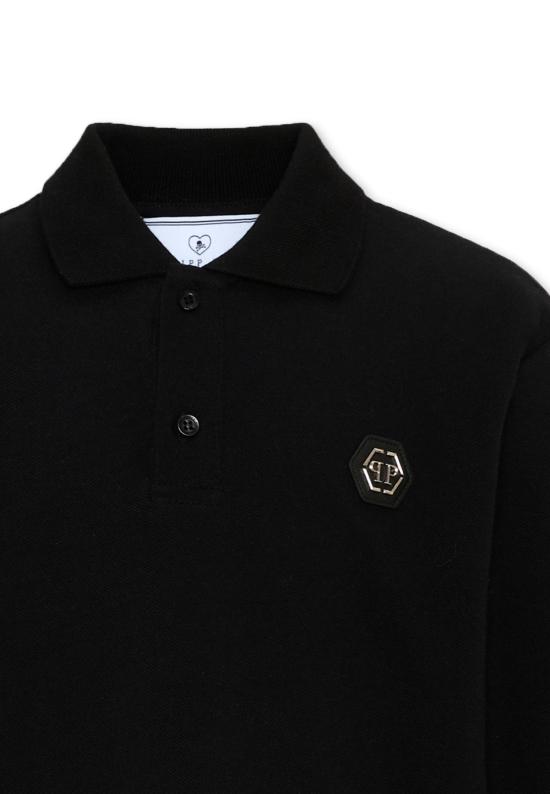 26FW [키즈] 필립 플레인 폴로 셔츠 F6PHJBPO139 110 BLACK - PHILIPP PLEIN