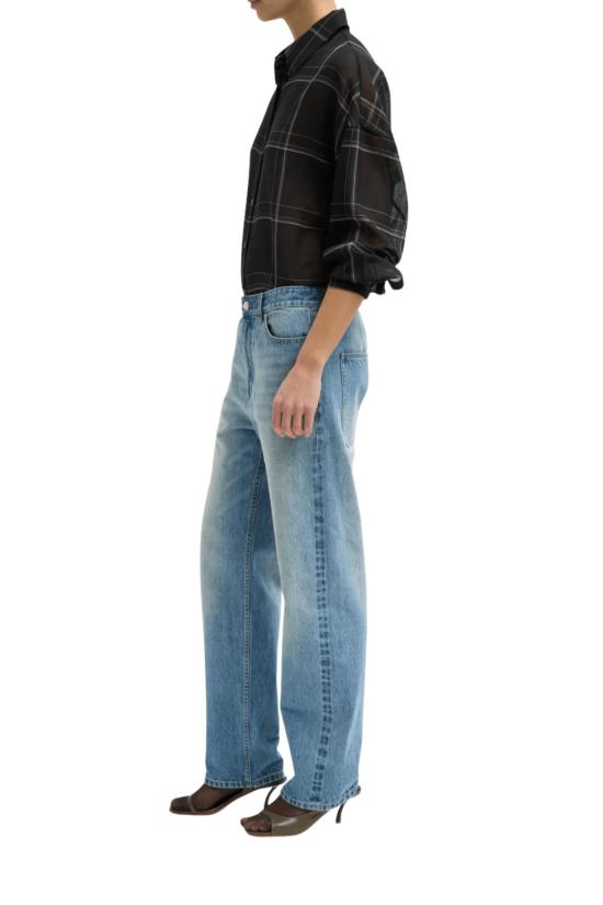  티비 데님 팬츠 셀비지 데님 5포켓 알렉 진 클래식 워시 - TIBI