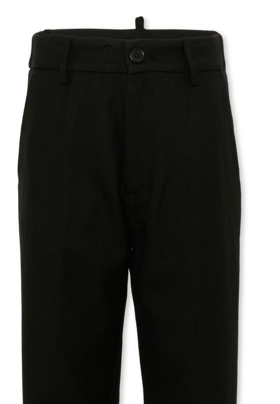 26FW [키즈] 디스퀘어드2 스트레이트 팬츠 DQ3410 D0AJ4 DQ900 BLACK - DSQUARED2