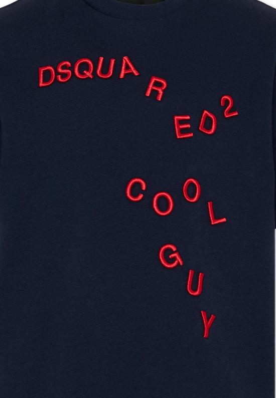 26FW [키즈] 디스퀘어드2 티셔츠 DQ3402 D0AJ5 DQ864 BLUE - DSQUARED2