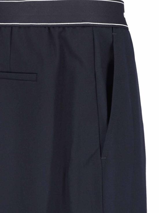 26FW 카사블랑카 스트레이트 팬츠 M PF26 TR 483 01 BLACK - CASABLANCA
