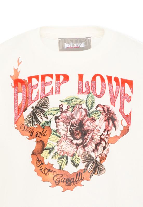 26FW [키즈] 저스트까발리 티셔츠 JGA26136TS MARSHMAL MARSHMALLOW IVORY - JUST CAVALLI