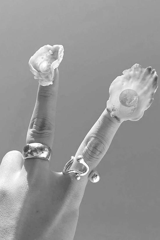  레기어 반지 레지에르 버블 베젤 링 실버 - LEGIER