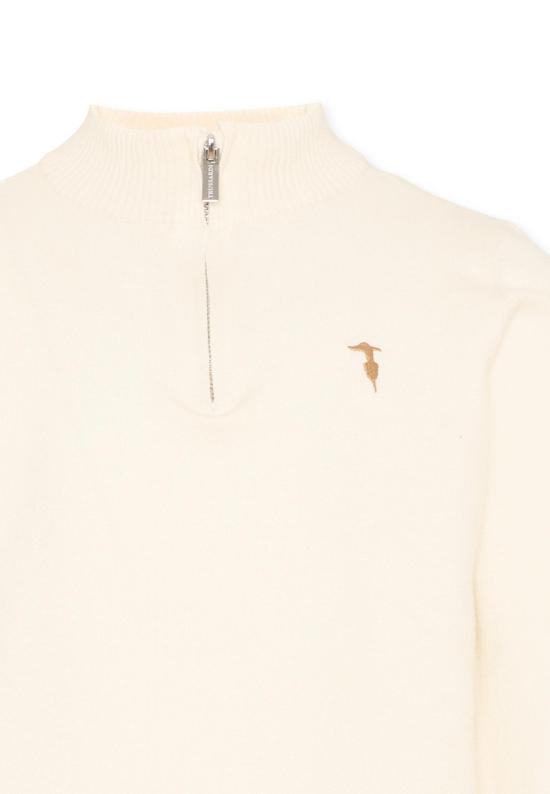 26FW [키즈] 트루사르디 캐시미어 니트 TIA26116MA OFF WHITE OFF WHITE IVORY - TRUSSARDI