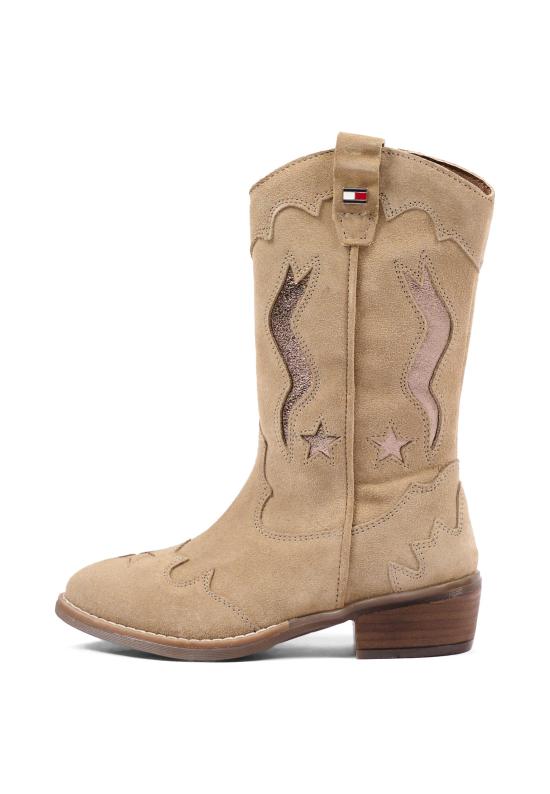 26FW [키즈] 타미힐피거 미들 부츠 T3A6 35194 1429691 BEIGE - TOMMY HILFIGER