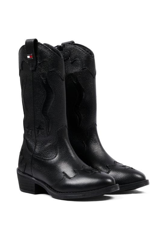 26FW [키즈] 타미힐피거 미들 부츠 T3A6 35193 0036999 BLACK - TOMMY HILFIGER