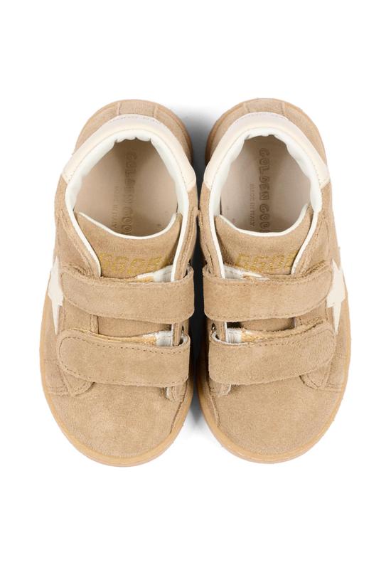 26FW [키즈] 골든구스 JUNE 준 벨크로 스니커즈 GJF00386 F008634 55502 BROWN - GOLDEN GOOSE