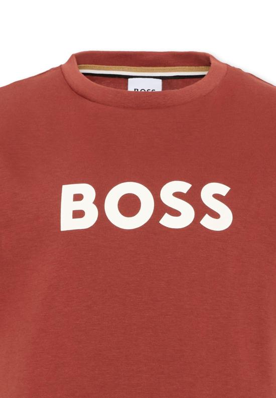 26FW [키즈] 보스 티셔츠 J52711 95G BORDEAUX - BOSS
