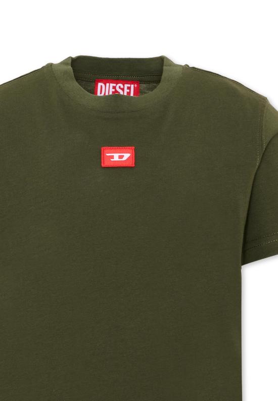 25FW [키즈] 디젤 티셔츠 J02501 0GRAI K513 GREEN - DIESEL