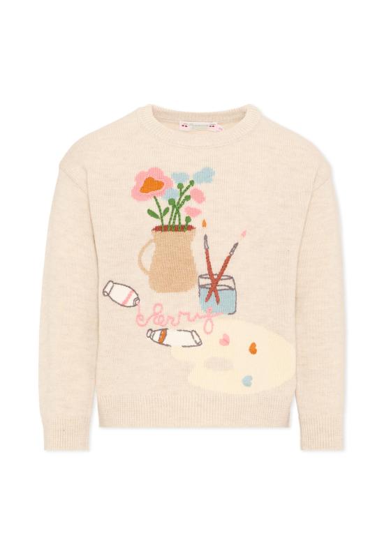 26FW [키즈] 봉쁘앙 니트/스웻셔츠 W06GJUK00020 960 BEIGE