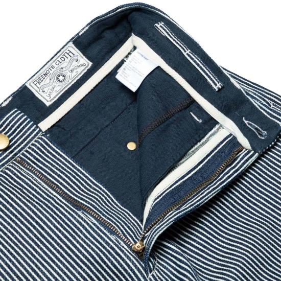  프리노트 클로스 치노 팬츠 데크 팬츠 히코리 스트라이프 - FREENOTE CLOTH