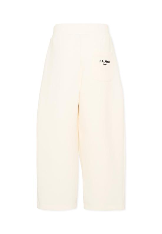 26FW [키즈] 발망 트레이닝/조거 팬츠 BZ6A80 Z3728 102NE IVORY - BALMAIN