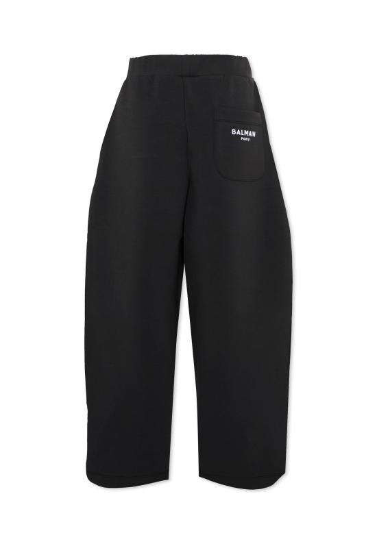 26FW [키즈] 발망 트레이닝/조거 팬츠 BZ6A80 Z3728 930BC BLACK - BALMAIN