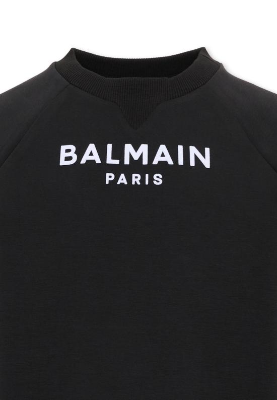 26FW [키즈] 발망 티셔츠 BZ4I50 Z3728 930BC BLACK - BALMAIN