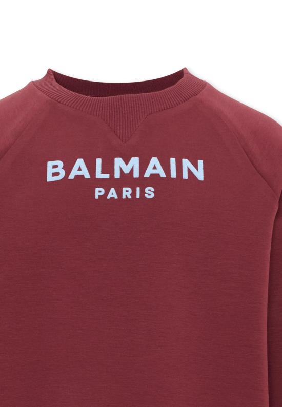 26FW [키즈] 발망 티셔츠 BZ4I50 Z3728 530CE BORDEAUX - BALMAIN