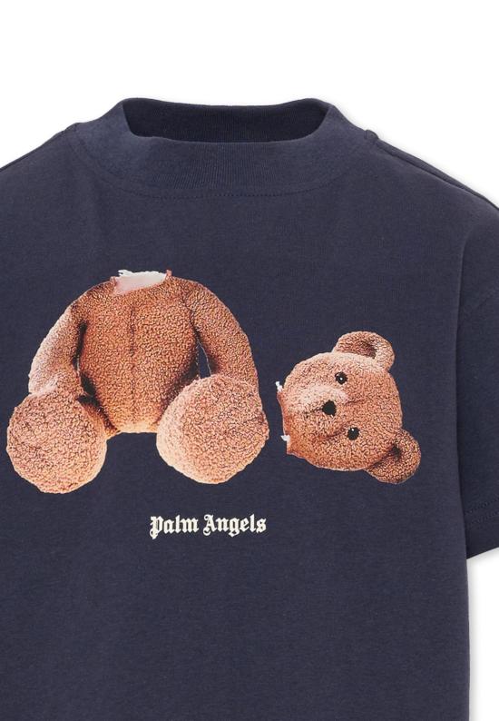 26FW [키즈] 팜앤젤스 티셔츠 F6PAJBTH061 1528 BLUE - PALM ANGELS