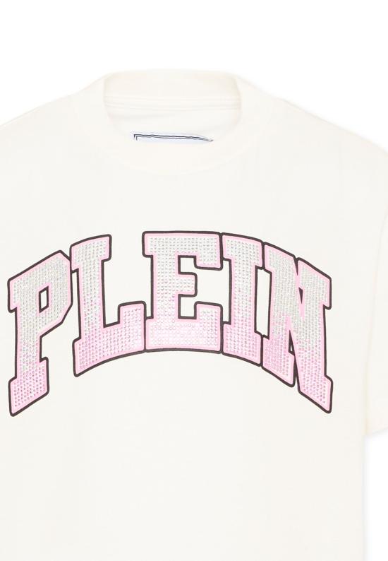 26FW [키즈] 필립 플레인 티셔츠 F6PHJGTH042 002 IVORY - PHILIPP PLEIN