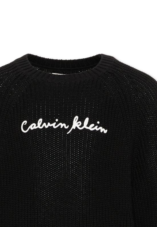 26FW [키즈] 캘빈클라인 니트/스웻셔츠 LVCKTJF05G BEH BLACK - CALVIN KLEIN