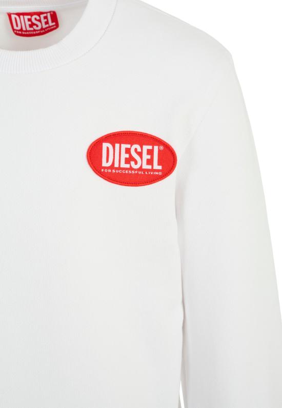 25FW [키즈] 디젤 니트/스웻셔츠 J02482 KYAQK K100 WHITE - DIESEL