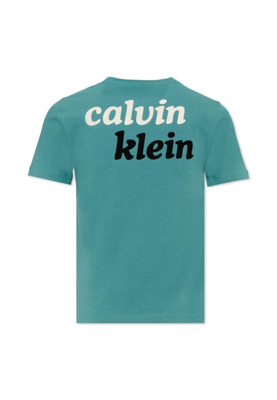 26FW [키즈] 캘빈클라인 티셔츠 LVCKTJA39B LIT GREEN - CALVIN KLEIN