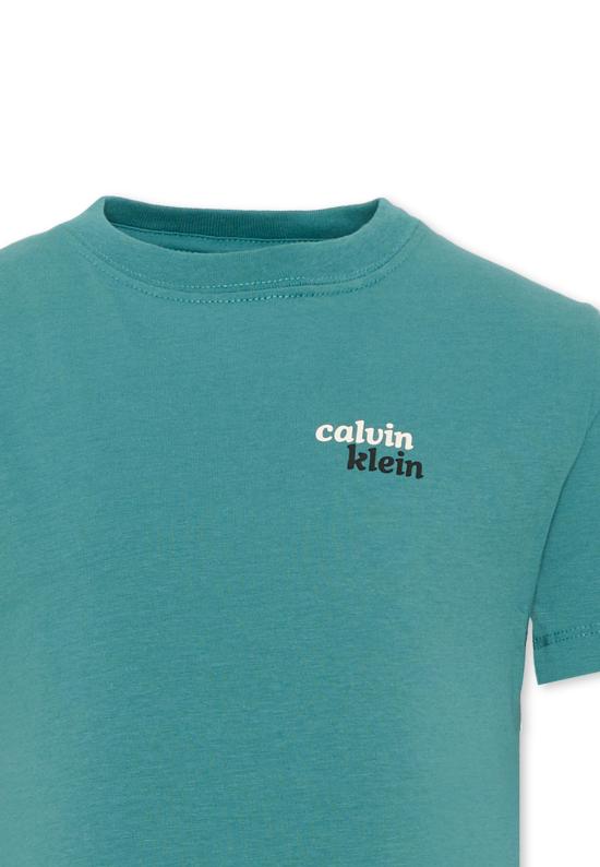 26FW [키즈] 캘빈클라인 티셔츠 LVCKTJA39B LIT GREEN - CALVIN KLEIN