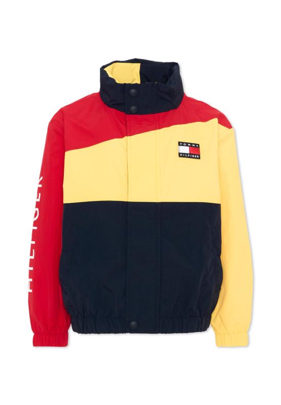 26FW [키즈] 타미힐피거 봄버 자켓 KB0KB10456 C1G MULTICOLOR