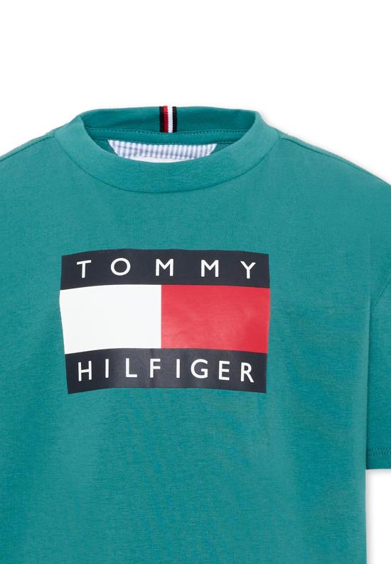 26FW [키즈] 타미힐피거 티셔츠 KB0KB10340 CT3 GREEN - TOMMY HILFIGER