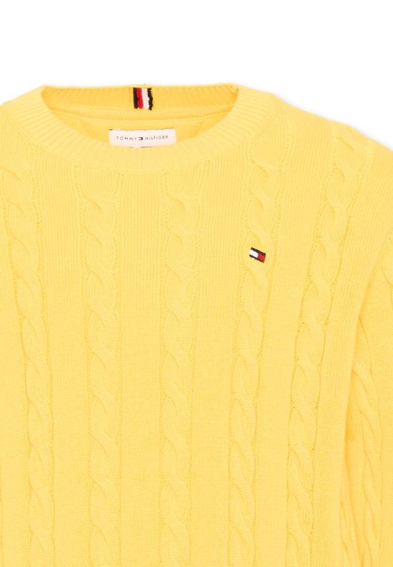 26FW [키즈] 타미힐피거 캐시미어 니트 KB0KB09753 ZGK YELLOW - TOMMY HILFIGER