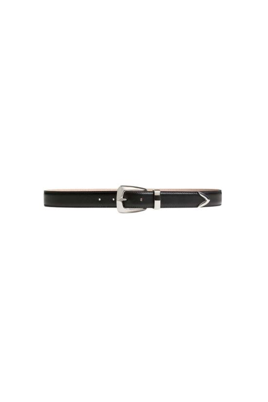  케이트 레귤러 벨트 카이트 베니  실버 버클 (30mm) 블랙