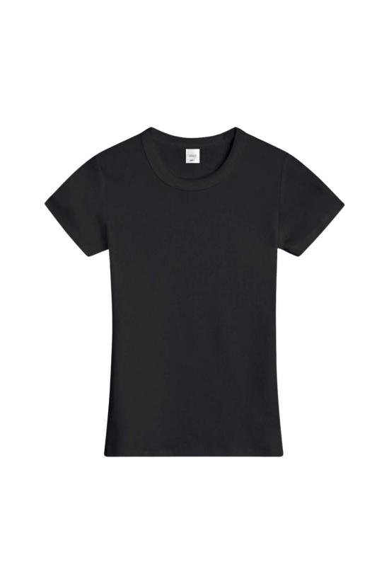  리셋 반팔 티셔츠 레셋 켈리 슬림핏 티셔츠 블랙