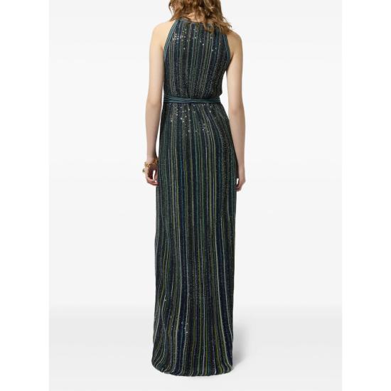 26FW 미소니 롱 원피스 DS26WG00 BK01J8 S616T GREEN - MISSONI